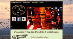 Desktop Screenshot of flyingacesduckcalls.com