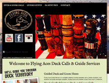 Tablet Screenshot of flyingacesduckcalls.com